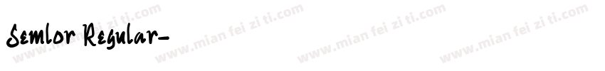 Semlor Regular字体转换